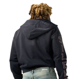 DUAA "Snake" Zip Up Hoodie (Black) - DUAA
