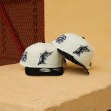 New Era Florida Marlins 10th Anniversary 9FIFTY A-Frame Snapback-(Cream/Black) - New Era