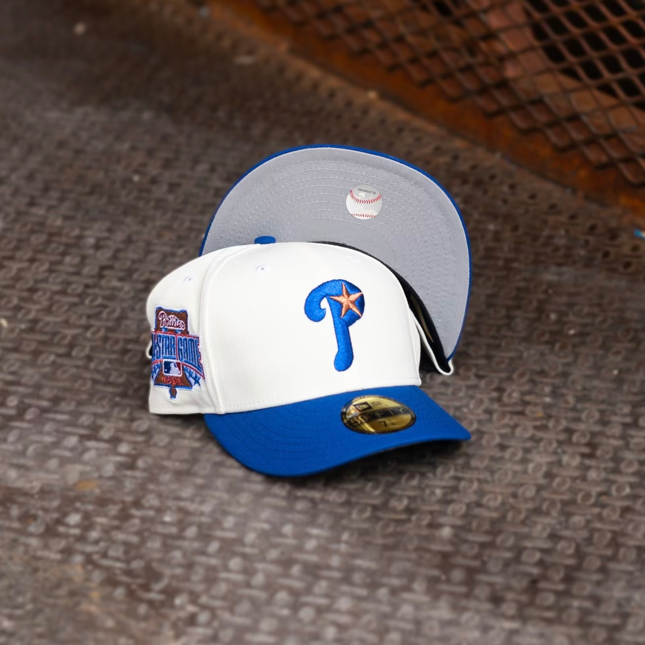 New Era Philadelphia Phillies 1996 ASG Grey UV (Off White/Royal) 59Fifty Fitted