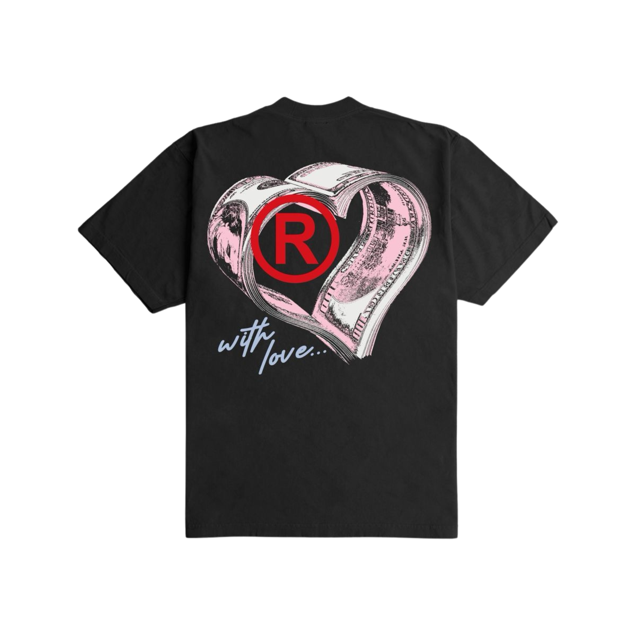 Outrank "With Love" Heavyweight T-shirt (Black) - Outrank