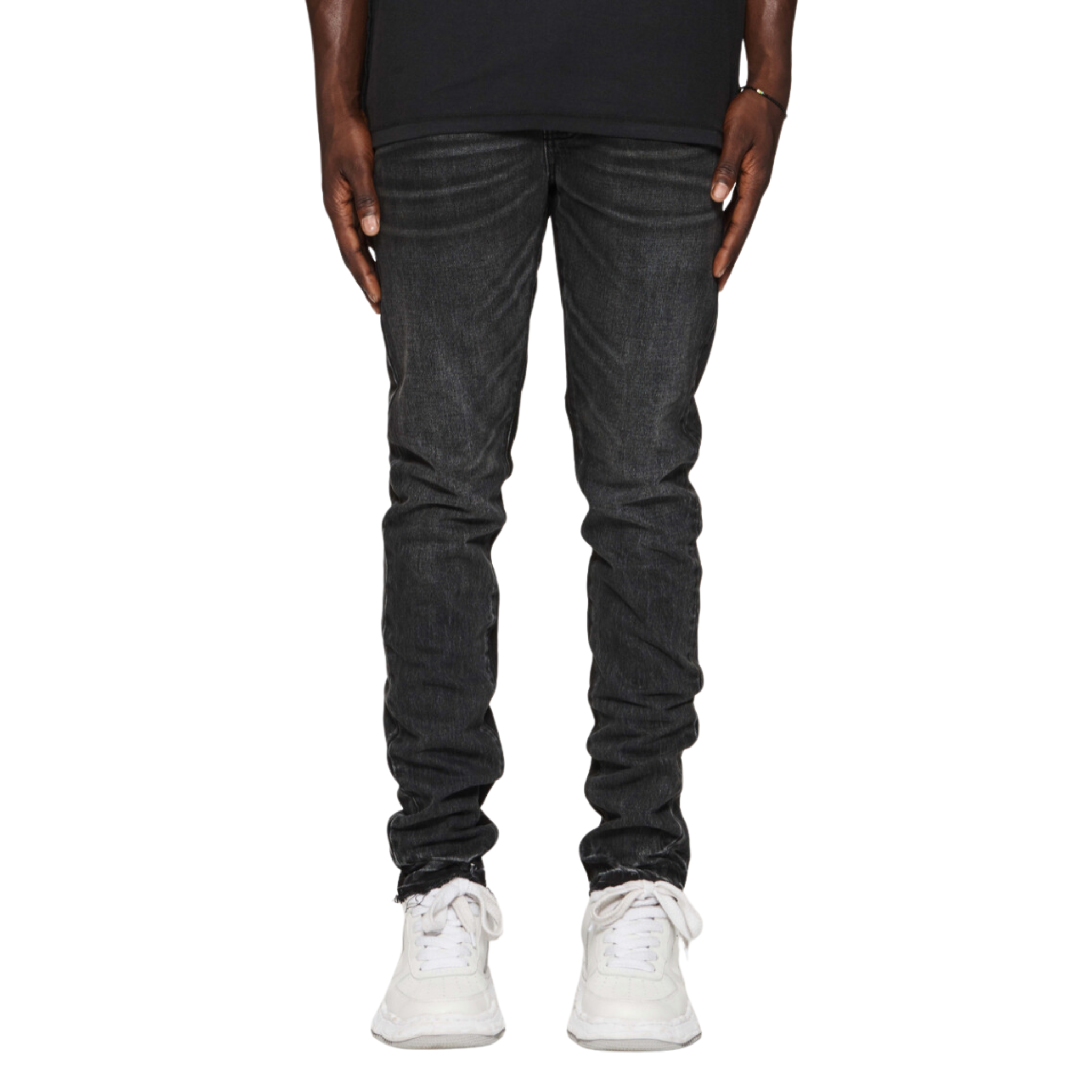 Purple Brand Shadow Inseam Denim (Black) - PURPLE BRAND