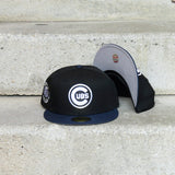 New Era Chicago Cubs World Series Side Patch Fitted (Black/Navy) - New Era