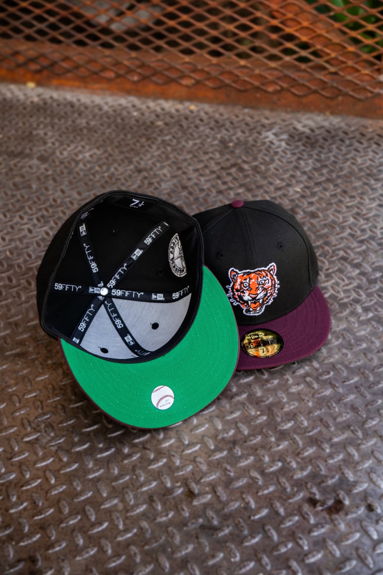 New Era Detroit Tigers Tiger Stadium Green UV (Black/Maroon) 59Fifty Fitted