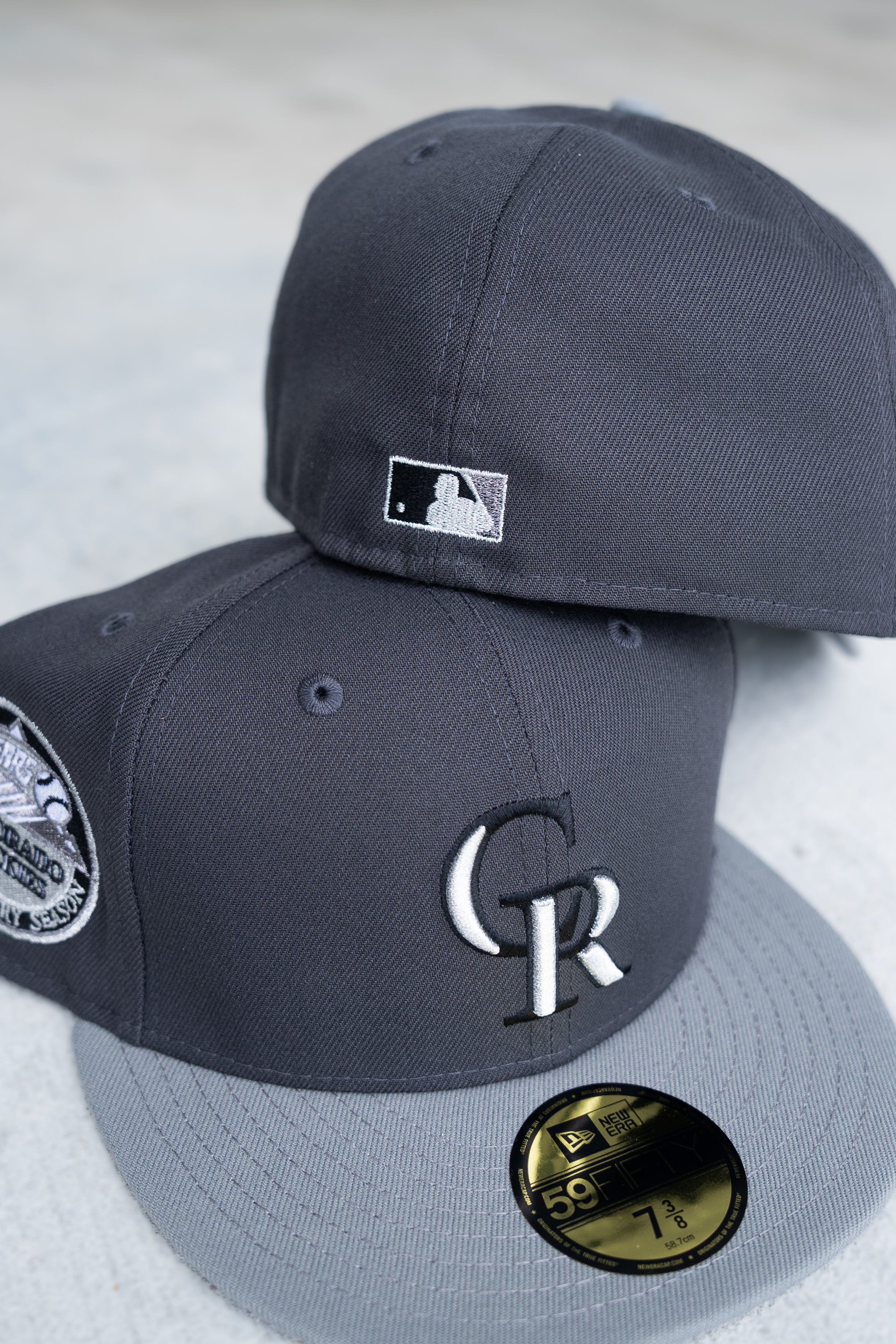 New Era Colorado Rockies 10th Anniversary Grey UV (Graphite/Storm Grey) 59Fifty Fitted