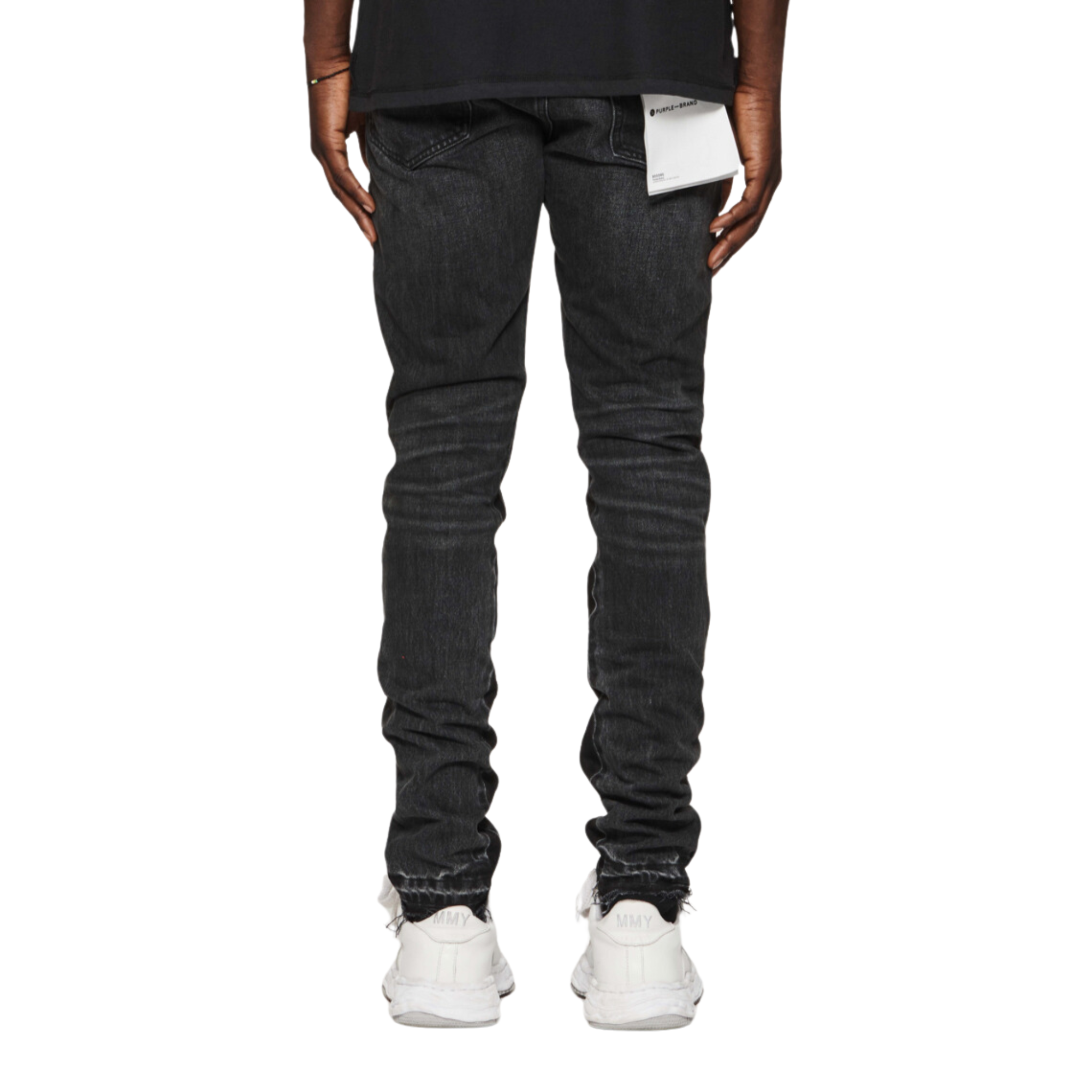 Purple Brand Shadow Inseam Denim (Black) - PURPLE BRAND