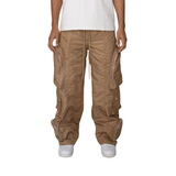 EPTM Baggy Moon Zip Cargo Pants (Khaki)