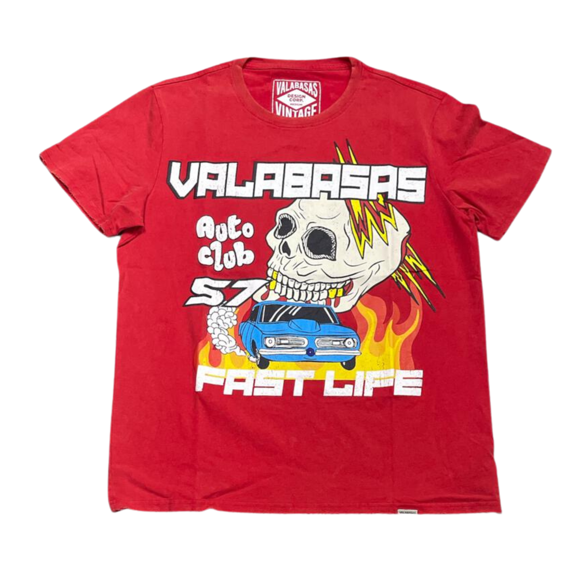 Valabasas Auto Club Tee (Vintage Red) - VLBS9026 - VALABASAS