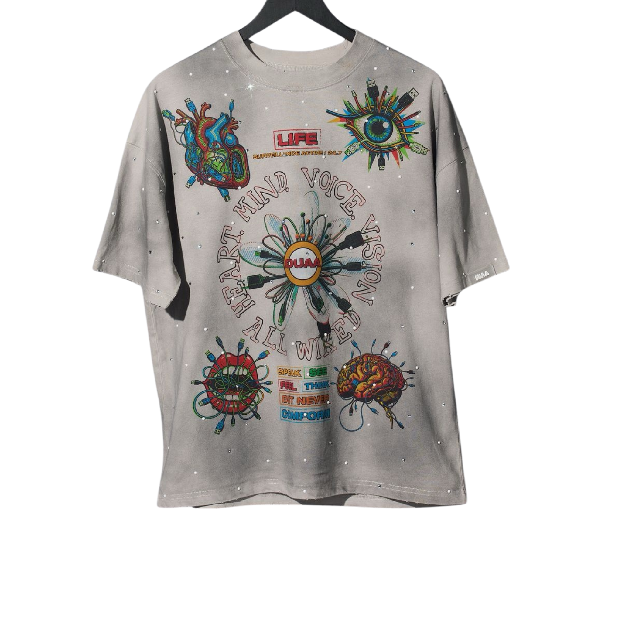 DUAA "New Age" SS Tee (Grey) - DUAA