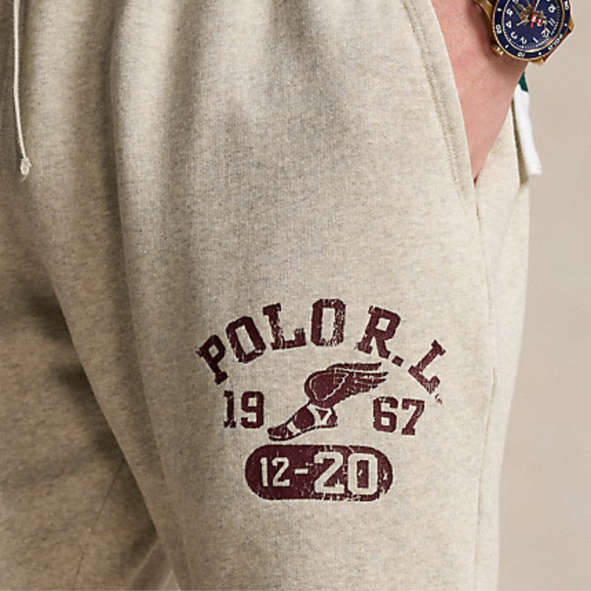 Polo Ralph Lauren 6-Inch Logo Fleece Short (Vintage Heather Grey)