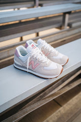 Mens New Balance 574 (White/Pink) - U574RE2 - New Balance