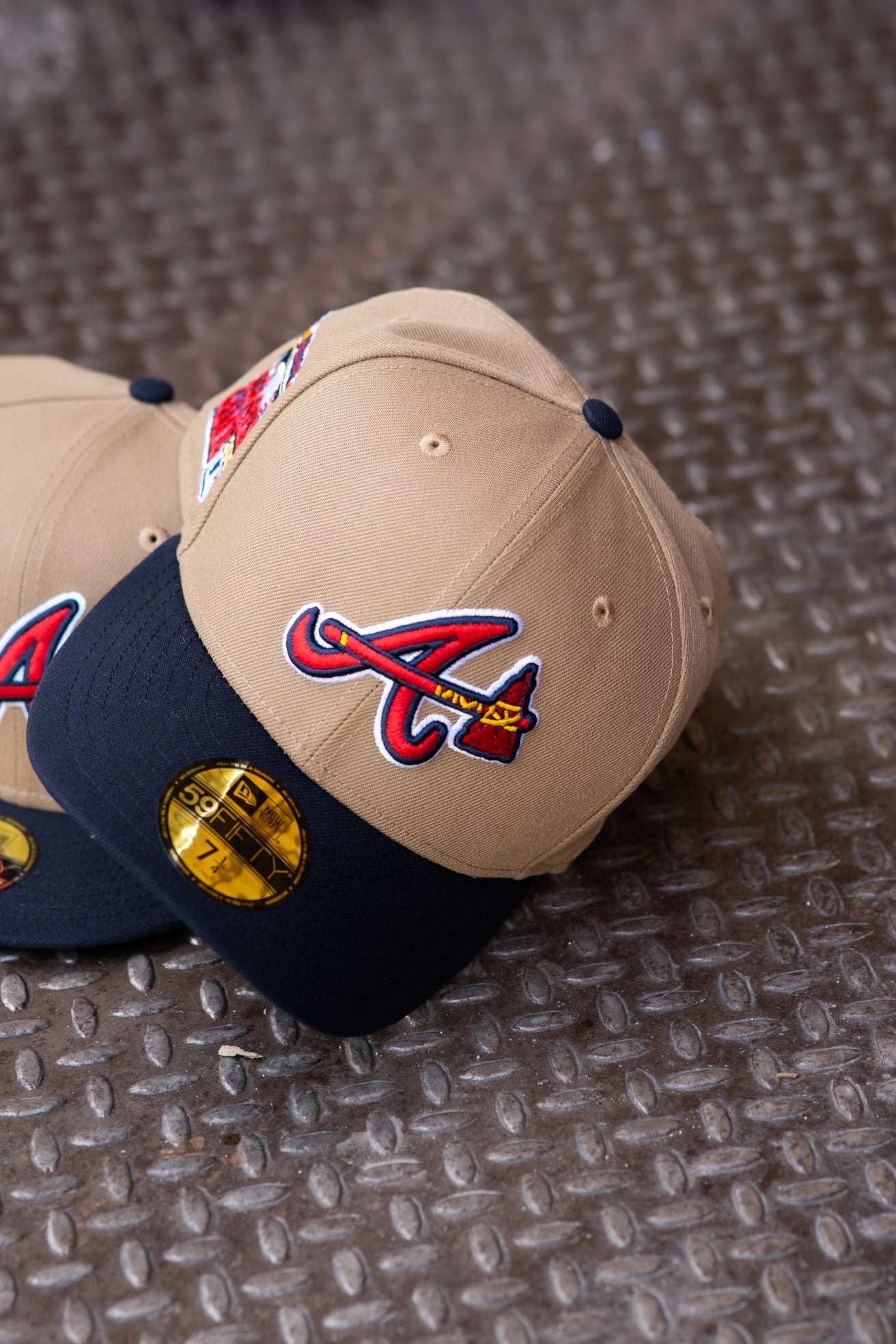 New Era Atlanta Braves 2000 All-Star Game Green UV (Khaki/Navy) 59Fifty Fitted