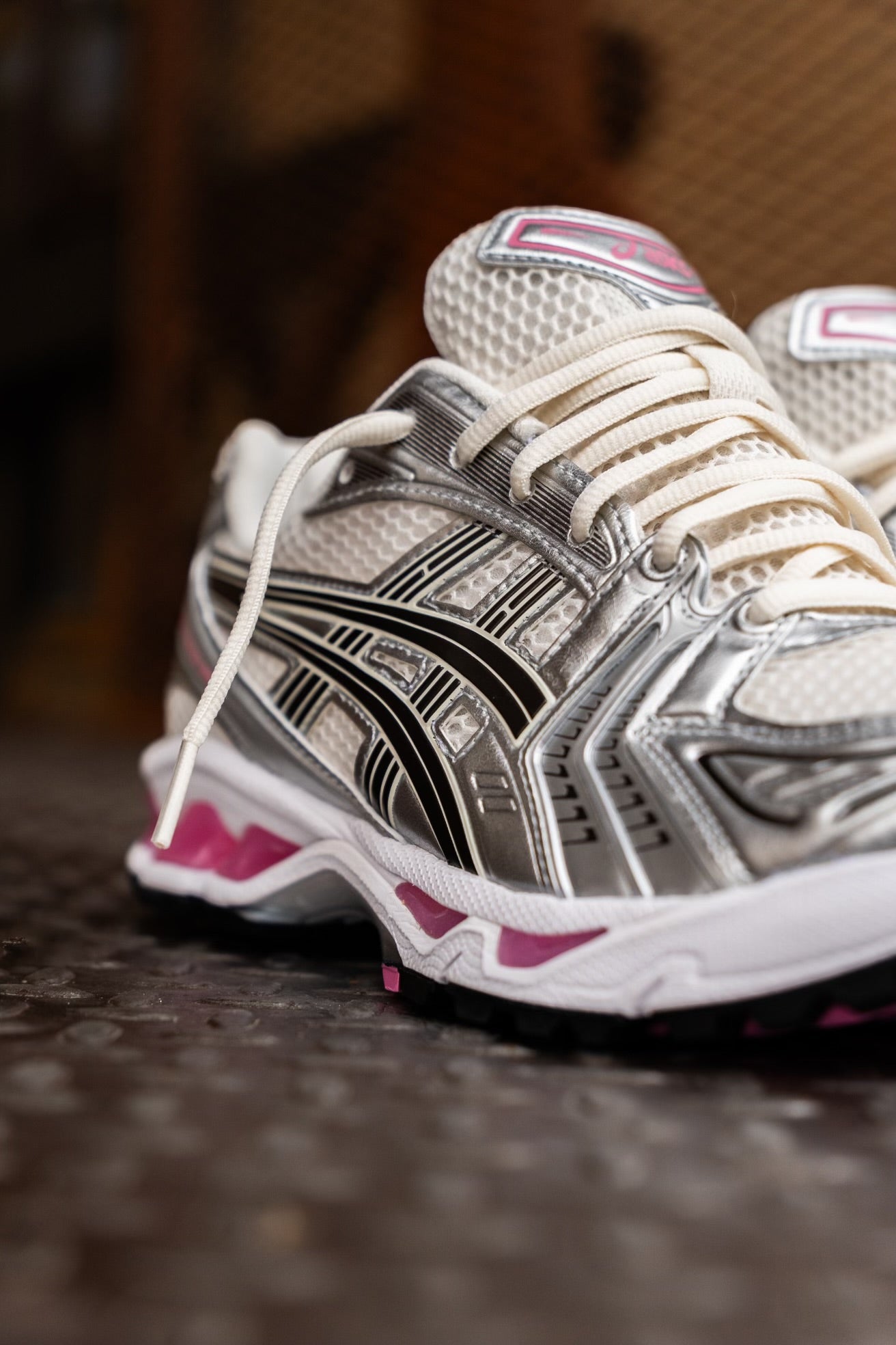 Mens Asics Gel-Kayano 14 (Cream/Sweet Pink)