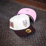 New Era New York Mets Shea Stadium Pink UV (Off White/Mocha) 59Fifty Fitted