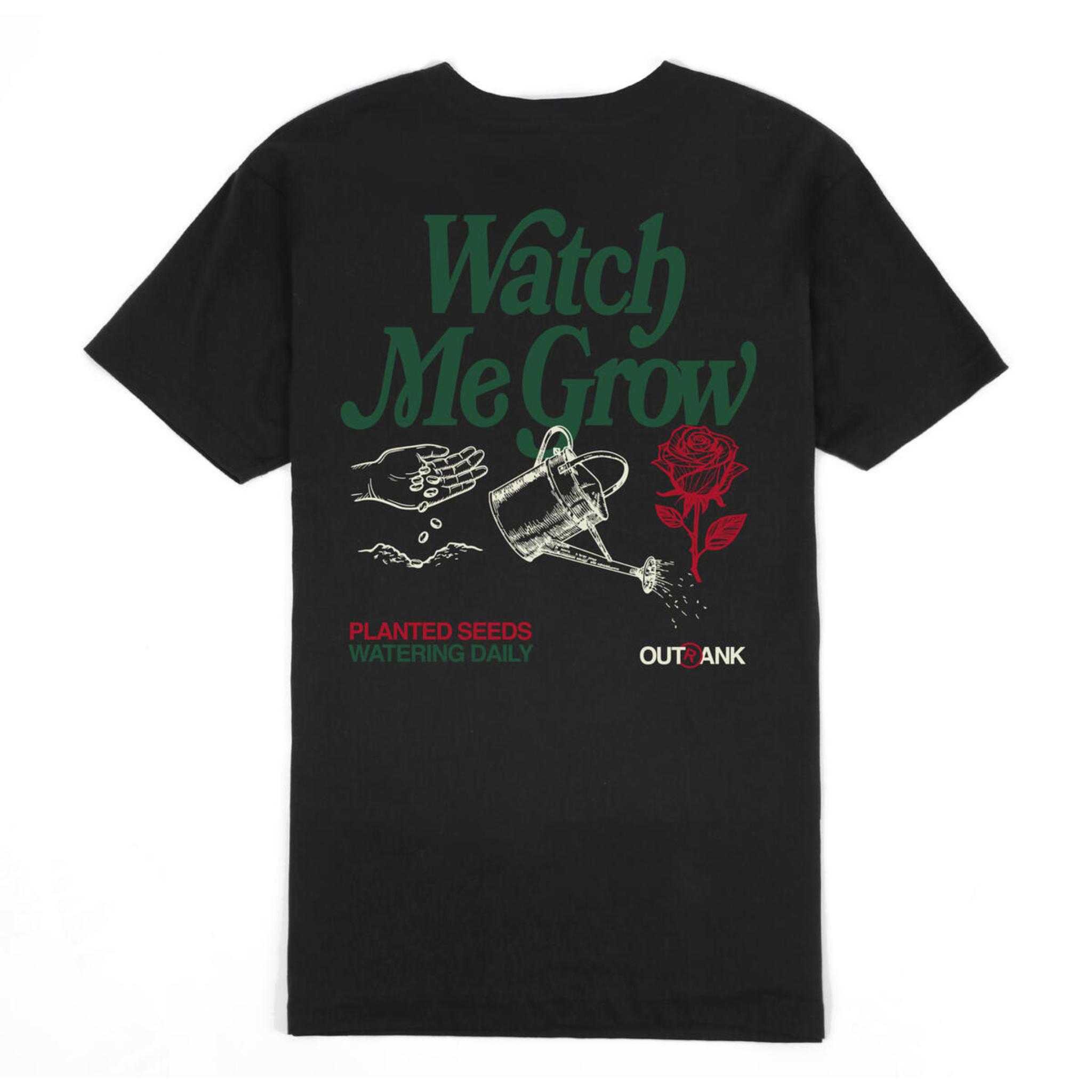 Outrank Watch Me Grow T-Shirt (Black)