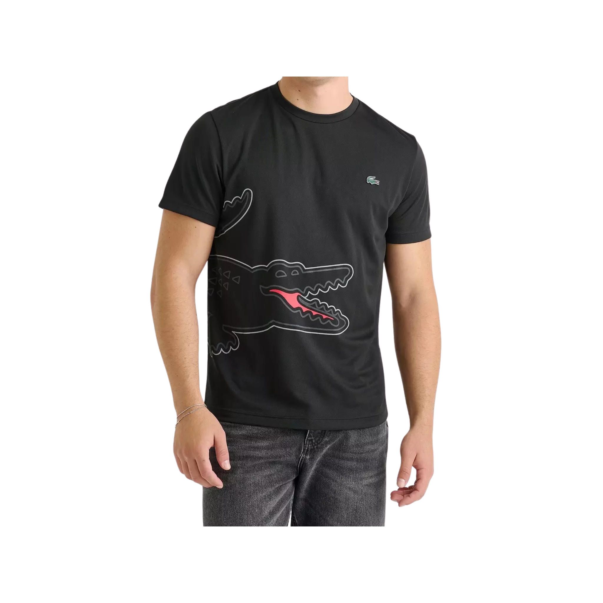 Lacoste Men's Jersey Tee (Black) - Lacoste