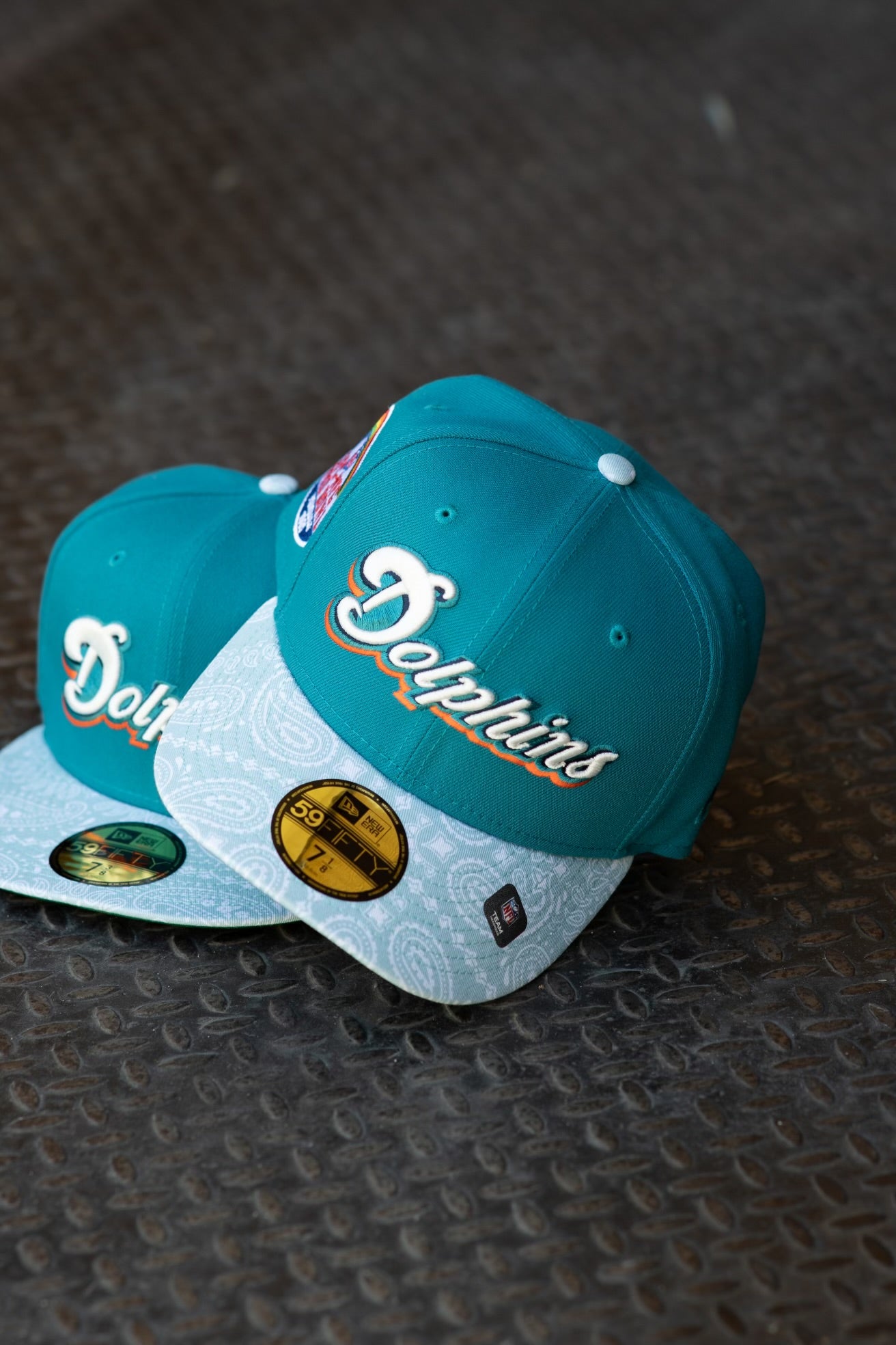 New Era Miami Dolphins 1985 Pro Bowl Green UV (Teal/Paisley)