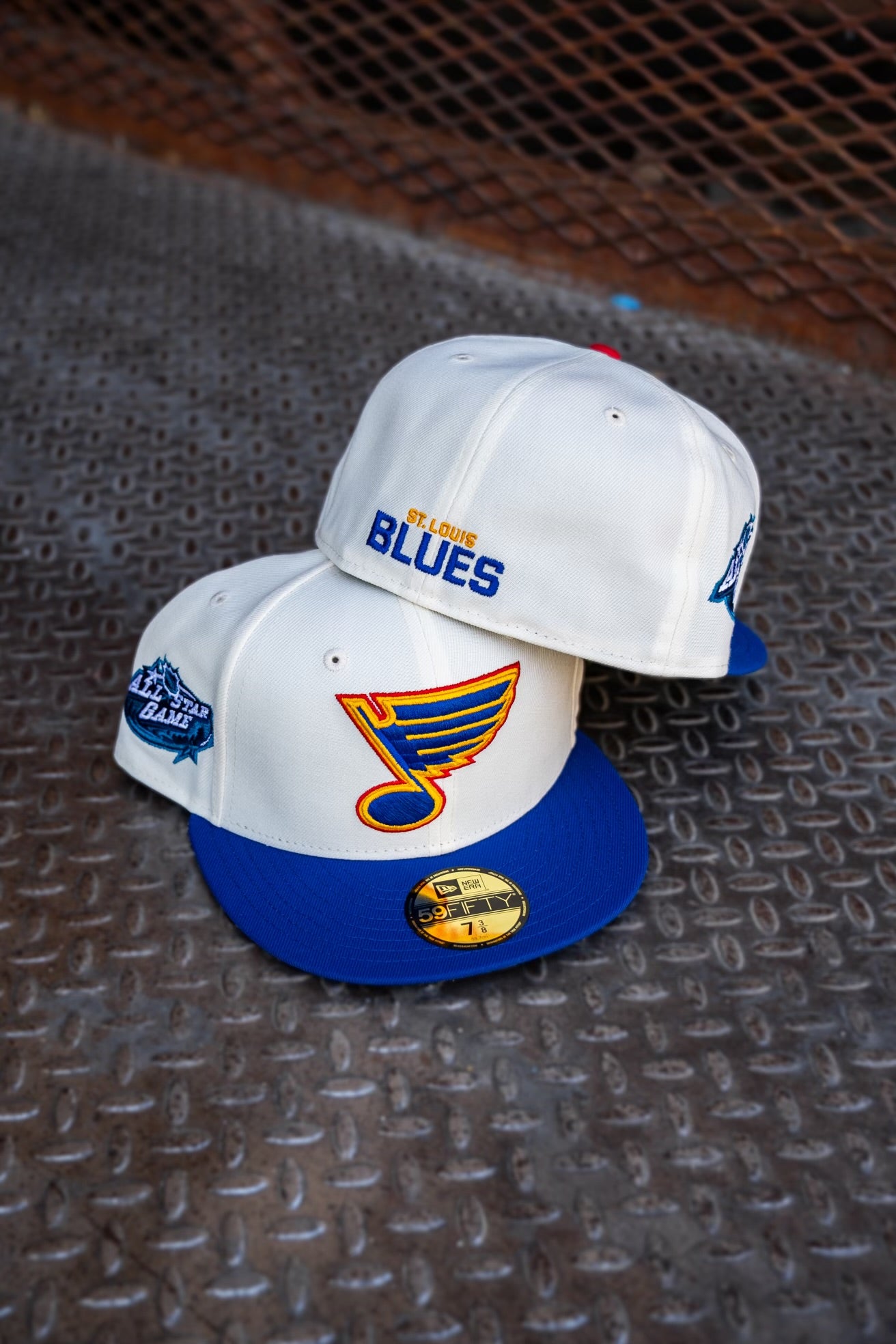 New Era St. Louis Blues All-Star Game Grey UV (Off White/Royal) 59Fifty Fitted