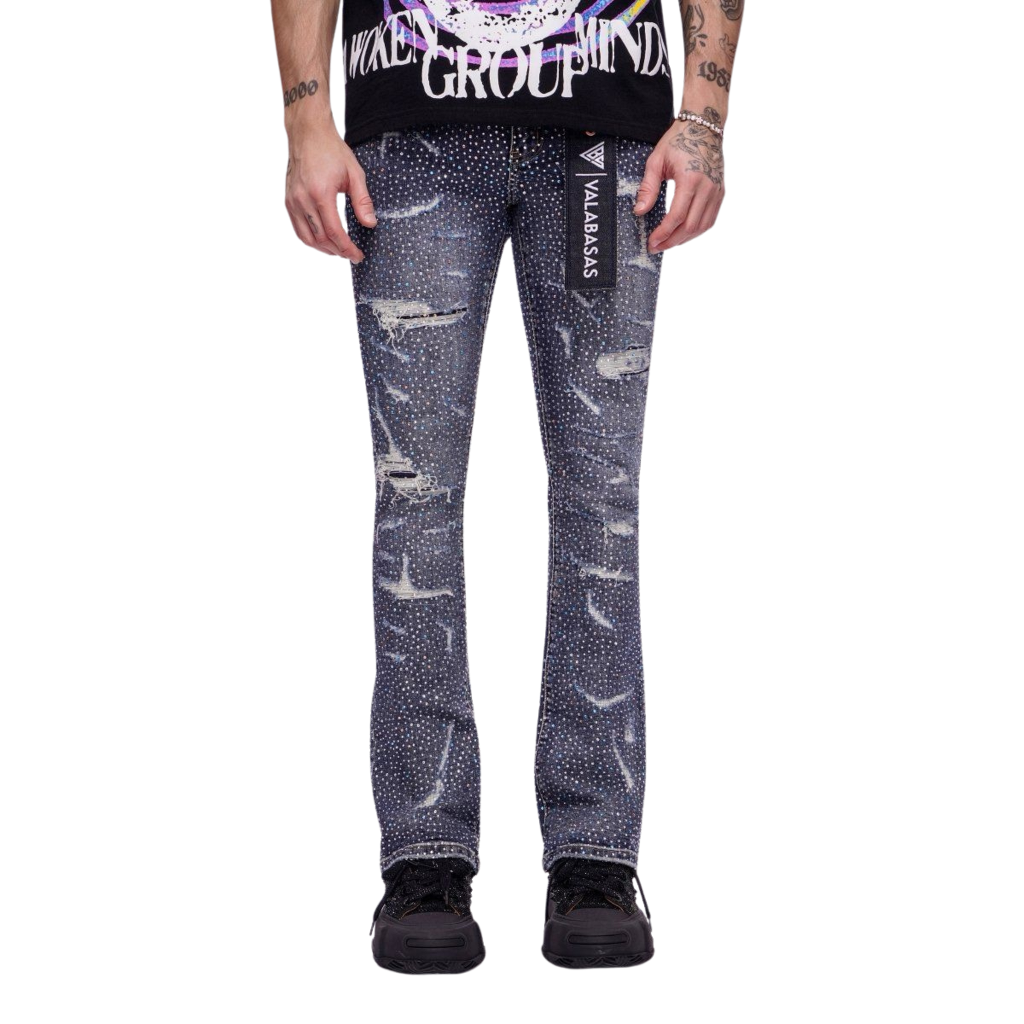 VALABASAS "Provide" Stacked (Dark Blue Wash) - VALABASAS