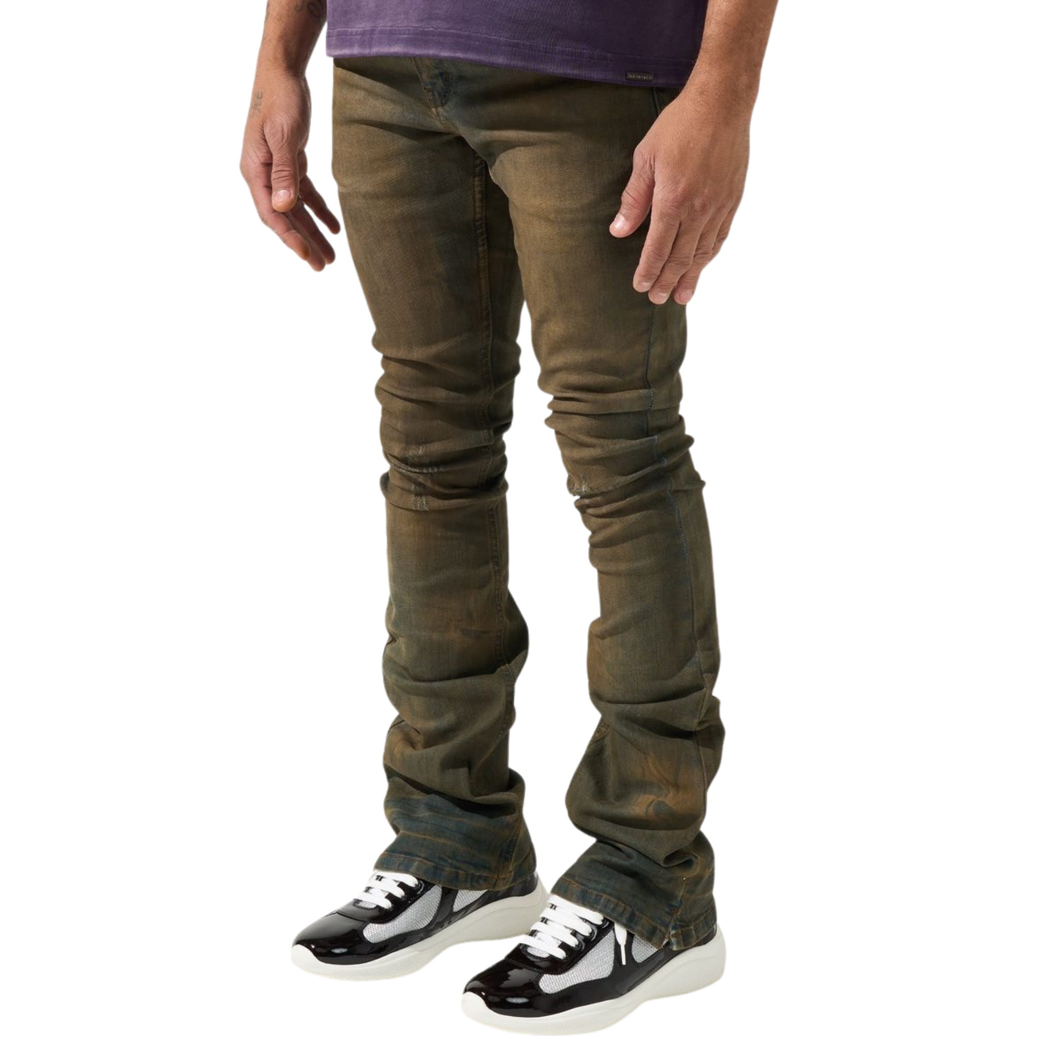 Serenede "OUD" Stacked Jeans (OUDWOOD) - Serenede
