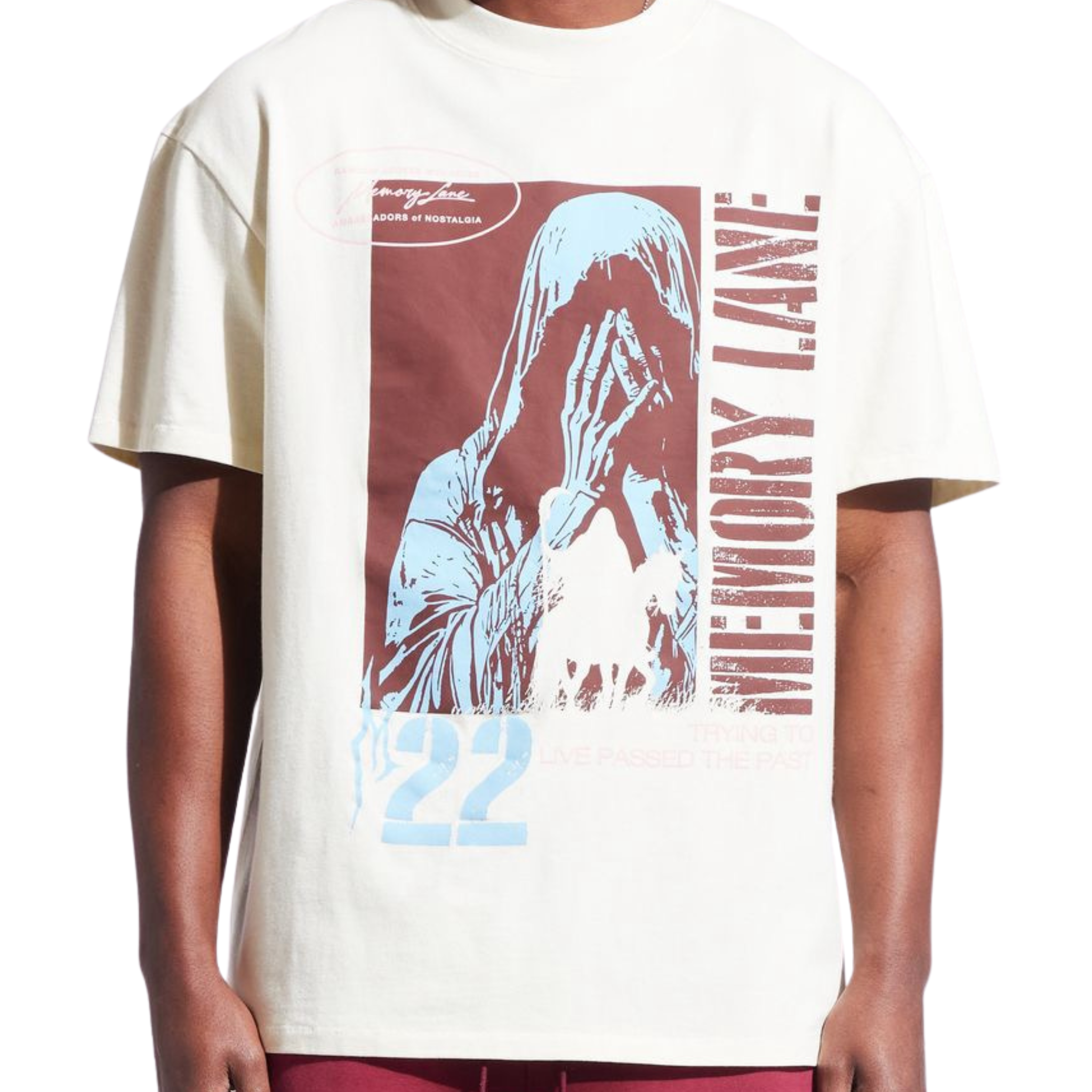 Memory Lane "RUNNIN' PAST" TEE-OFF WHITE - Memory Lane