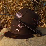 New Era Houston Astros Astrodome The Original Side Patch Fitted (Walnut/Burnt Wood) - New Era