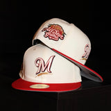 New Era Milwaukee Brewers All Star Game Side Patch Fitted (Chrome/Red) - New Era