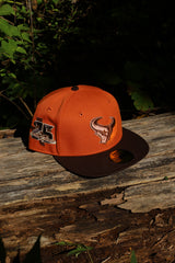 New Era Houston Texans 25th Season Side Patch Grey UV 59Fifty Fitted (Rust/Burnt Wood)