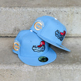 New Era Chicago Cubs Side Patch Fitted (Sky) - New Era