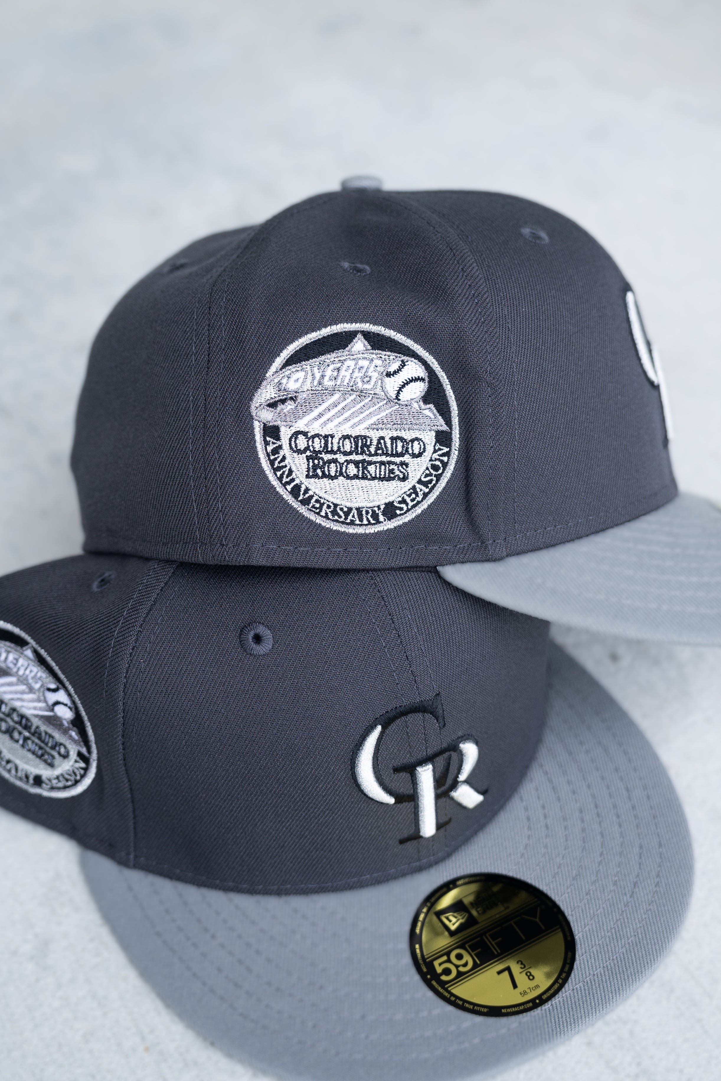 New Era Colorado Rockies 10th Anniversary Grey UV (Graphite/Storm Grey) 59Fifty Fitted