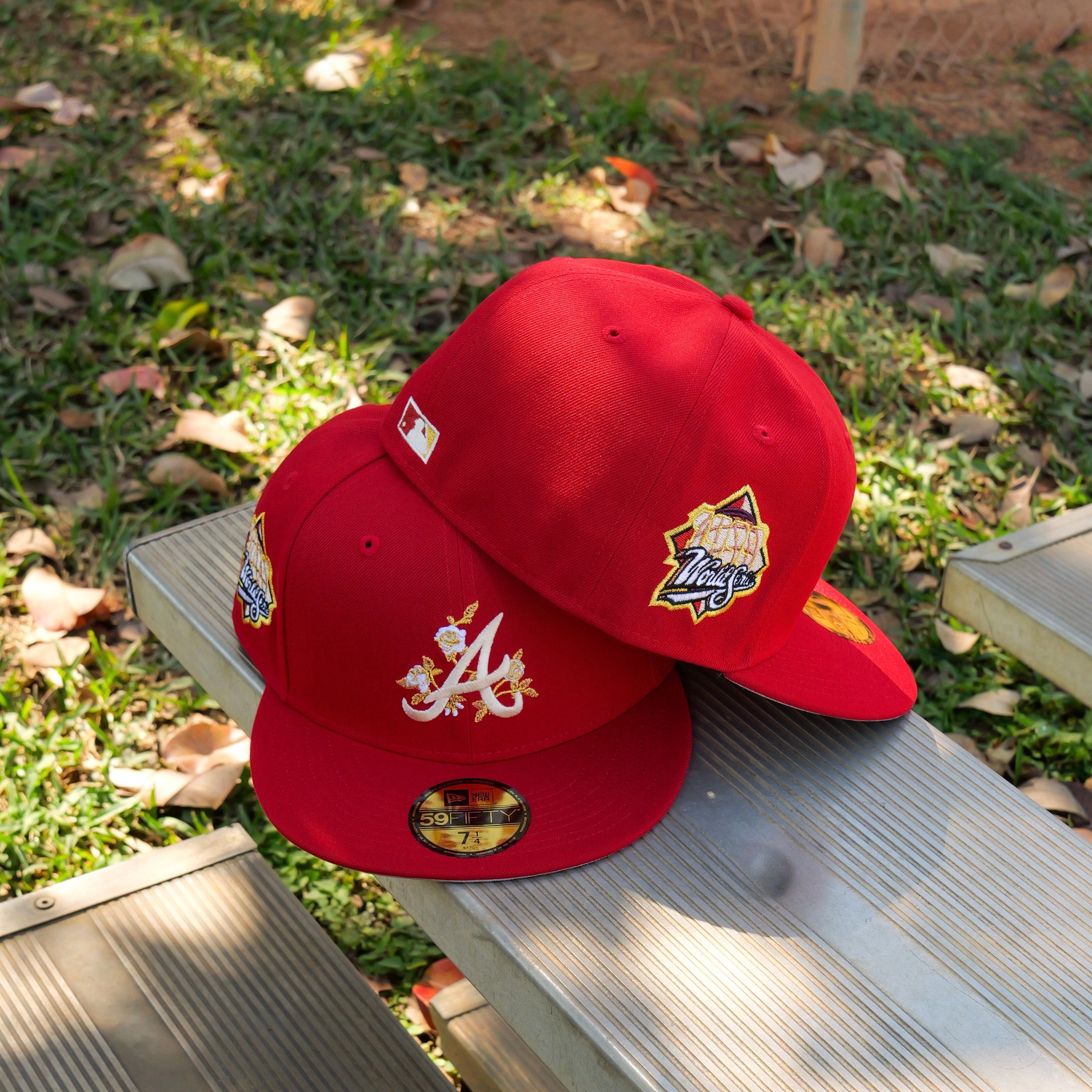 New Era Atlanta Braves 1999 World Series Side Patch Fitted (Red) - ST New Era