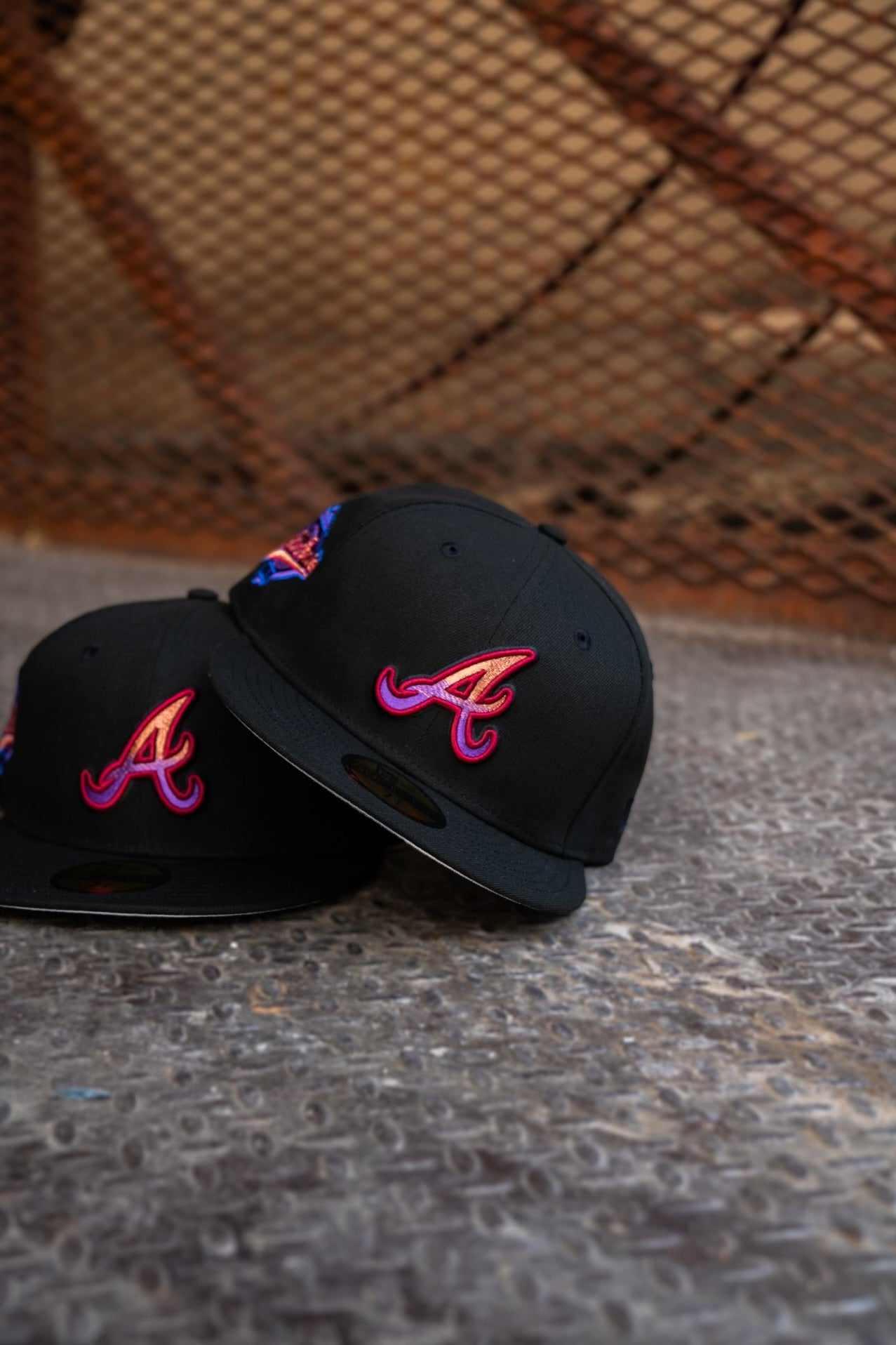 New Era Atlanta Braves 1995 World Series Grey UV (Black) 59Fifty Fitted