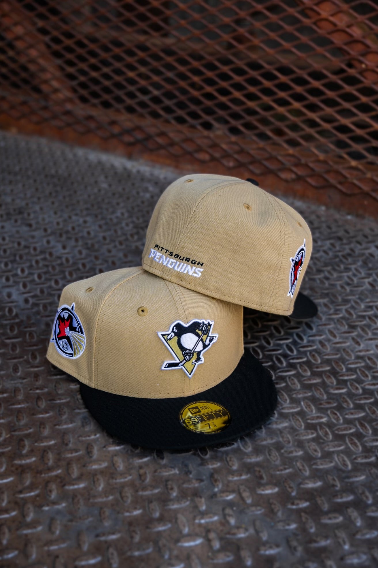 New Era Pittsburgh Penguins Maple Leafs ASG Grey UV (Vegas Gold/Black) 59Fifty Fitted