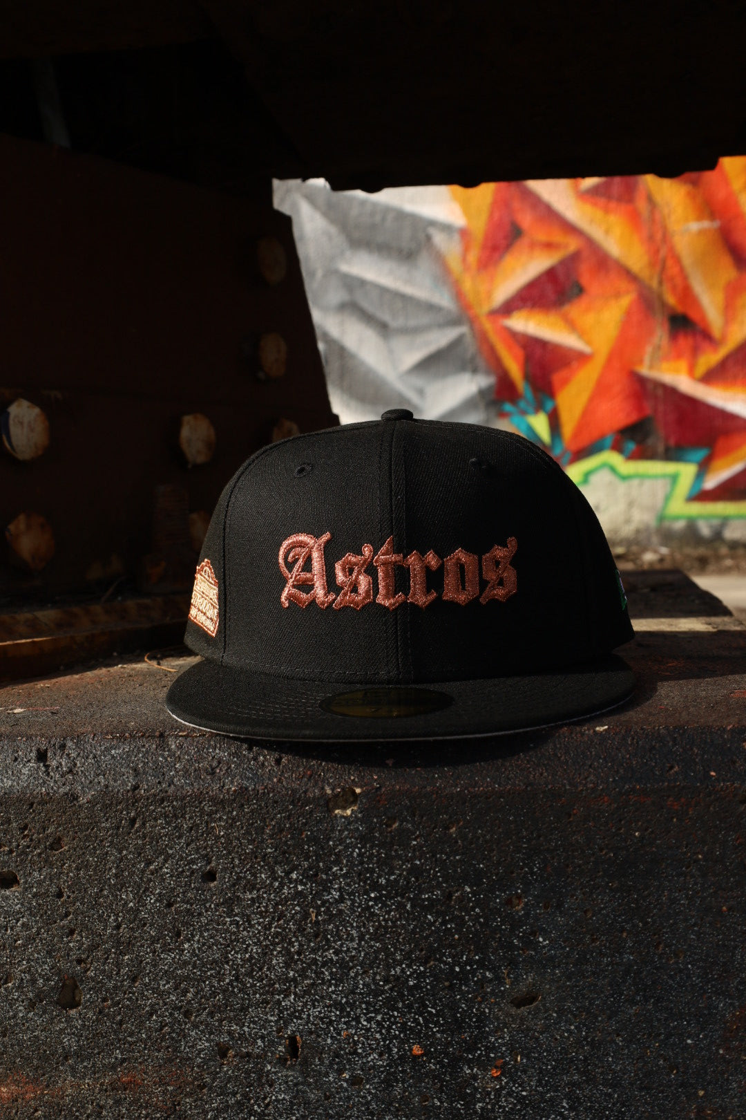 New Era Houston Astros Astrodome The Original Grey UV 59Fifty Fitted (Black) - ST New Era