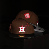 New Era Houston Astros 2017 World Series Side Patch Fitted (Walnut/Black) - New Era