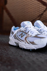 Gradeschool New Balance 530 (White/Blue) - GR530GB