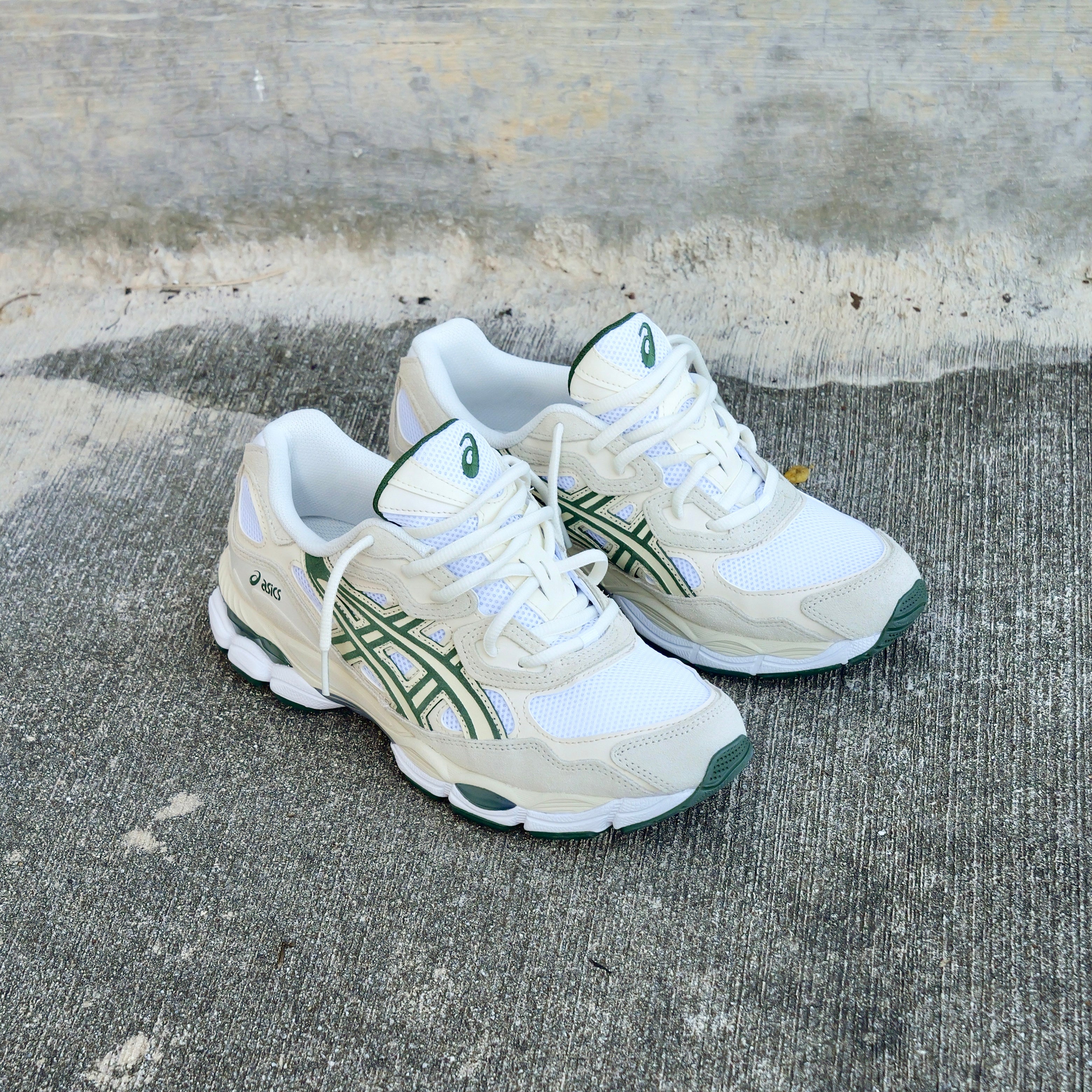 Mens Asics Gel-NYC (Ivory/Forest Night) - Asics