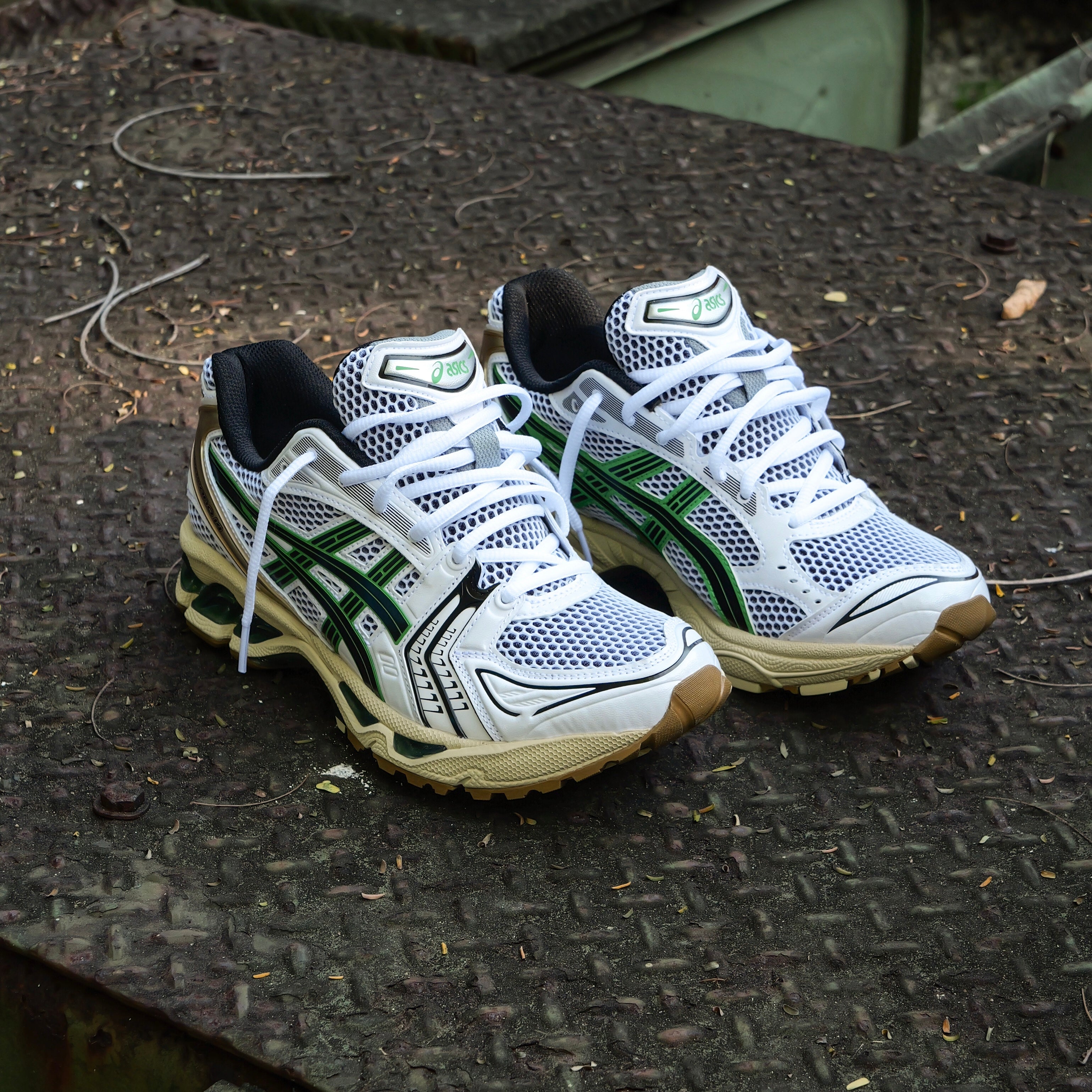 Mens Asics Gel-Kayano 14 (White/Hinoki Beige) - Asics