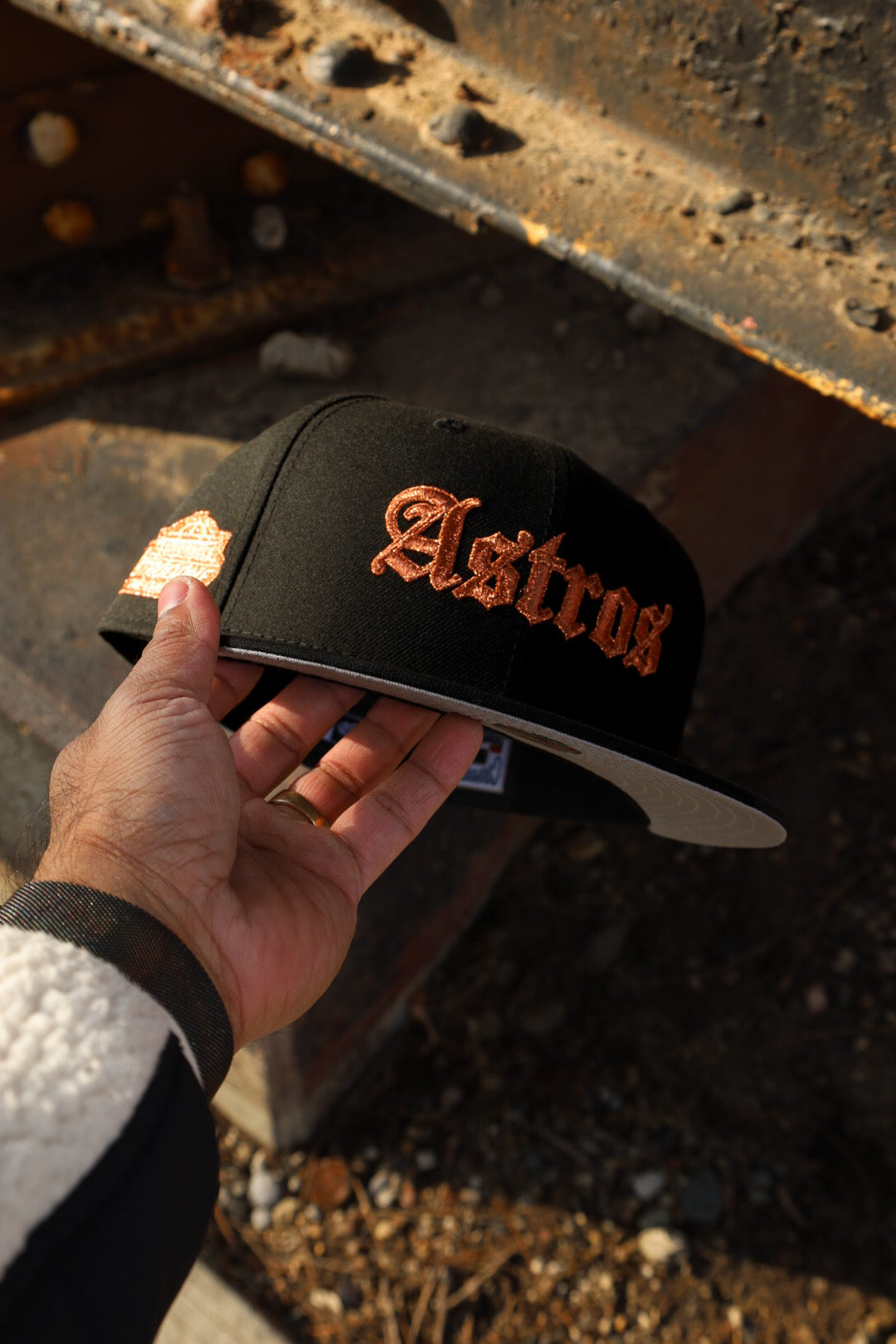 New Era Houston Astros Astrodome The Original Grey UV 59Fifty Fitted (Black) - ST New Era