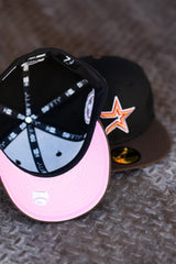 New Era Houston Astros 45th Anniversary Pink UV (Black/Walnut) 59Fifty Fitted