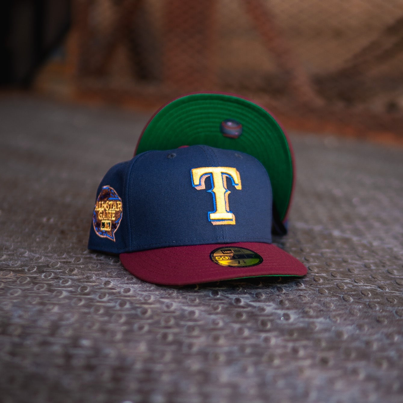 New Era Texas Rangers 2024 ASG Green UV (Navy/Burgundy) - New Era