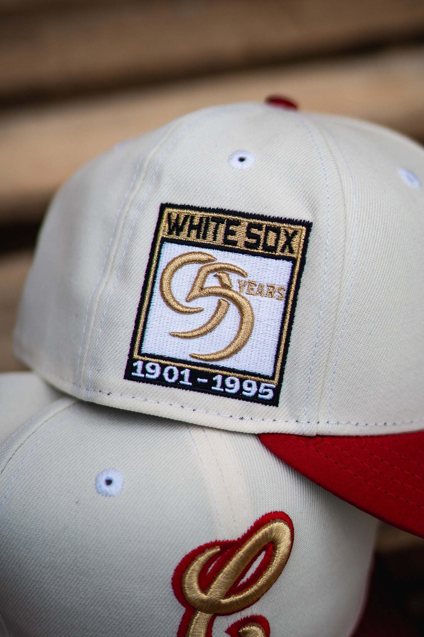 New Era Chicago White Sox 95th Anniversary Green UV (Off White/Satin Red) - New Era