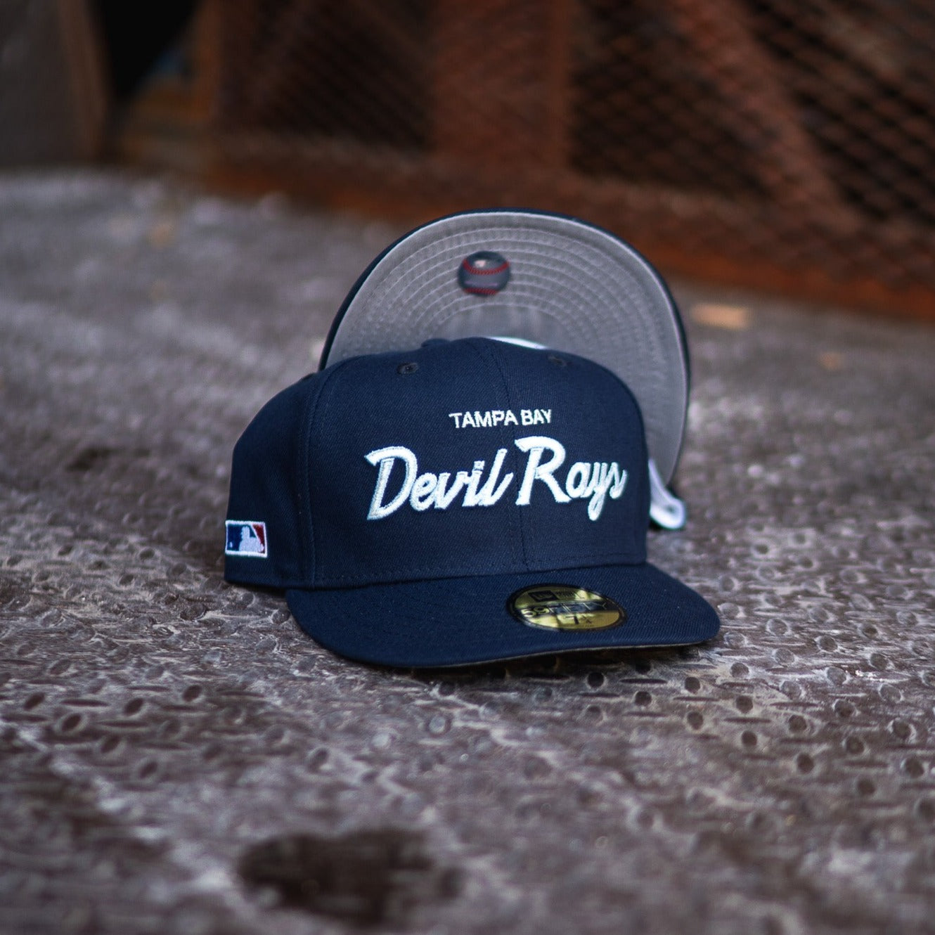 New Era Tampa Bay Devil Rays Grey UV (Navy Blue) - New Era