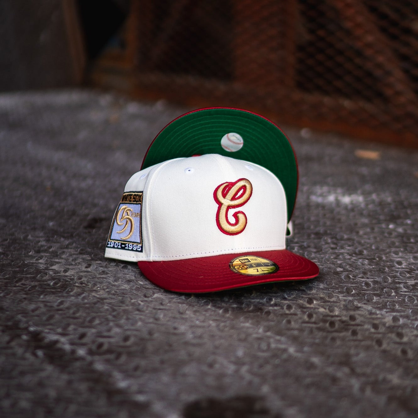 New Era Chicago White Sox 95th Anniversary Green UV (Off White/Satin Red) - New Era