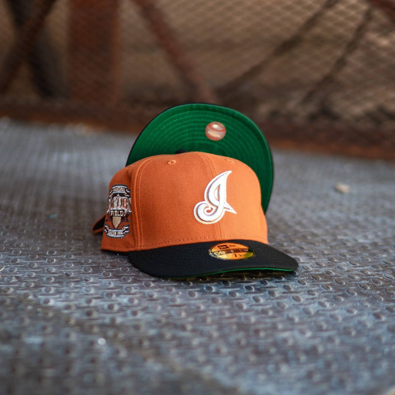 New Era Cleveland Indians Jacobs Field Green UV (Rust Orange/Black) - New Era