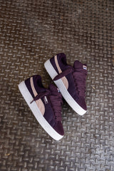 Women's Puma Suede XL Elevated (Midnight Plum/Puma White)