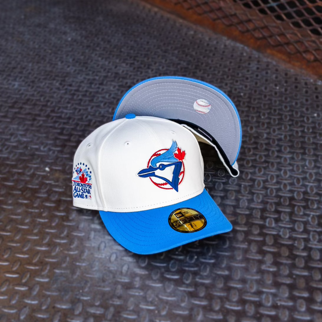 New Era Toronto Blue Jays 1991 ASG Grey UV 59Fifty Fitted (Off White/Air Force Blue)