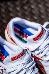 Mens Saucony Grid Shadow 2 (White/Red) - Saucony