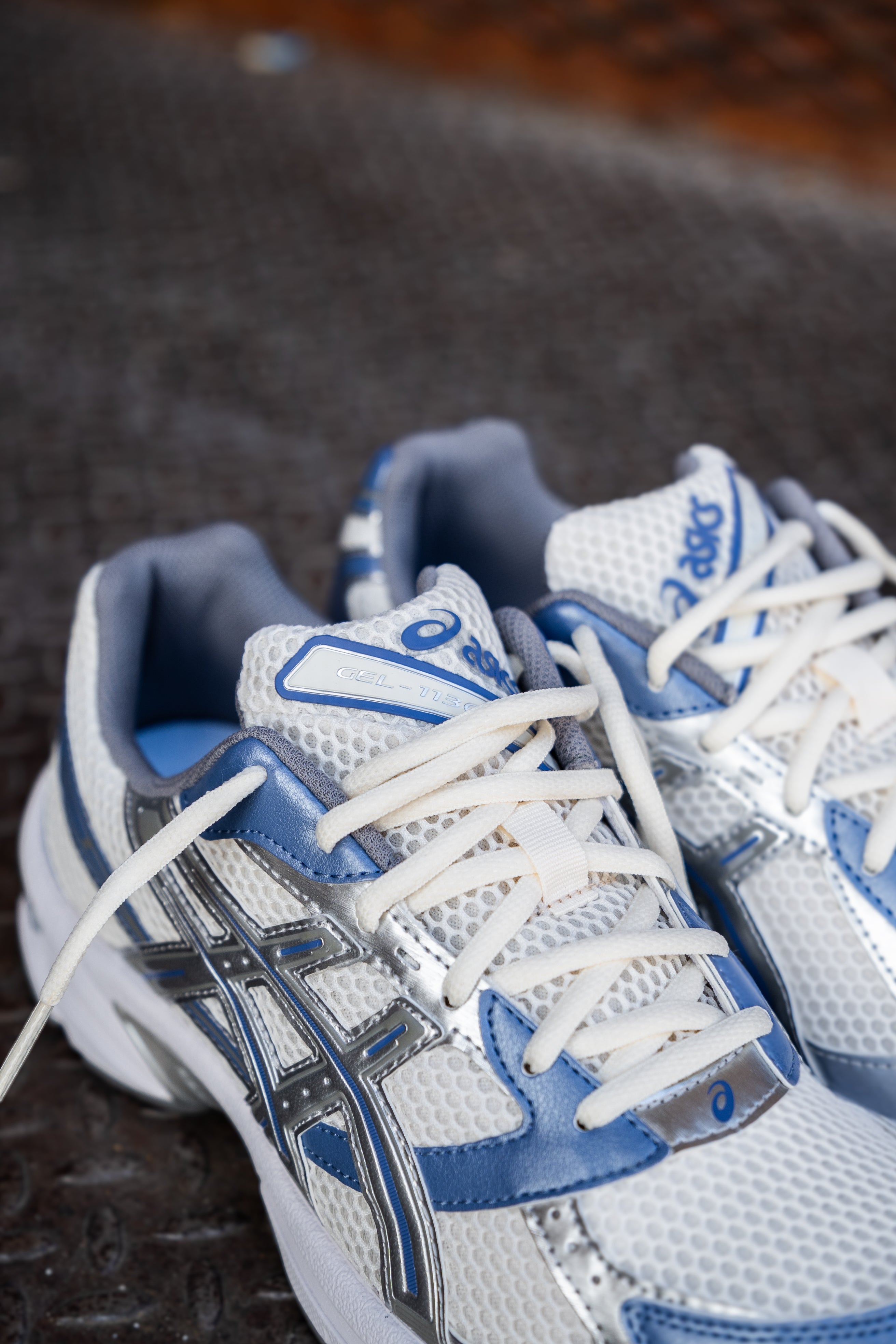 Mens Asics Gel-1130 (Cream/Blueberry)