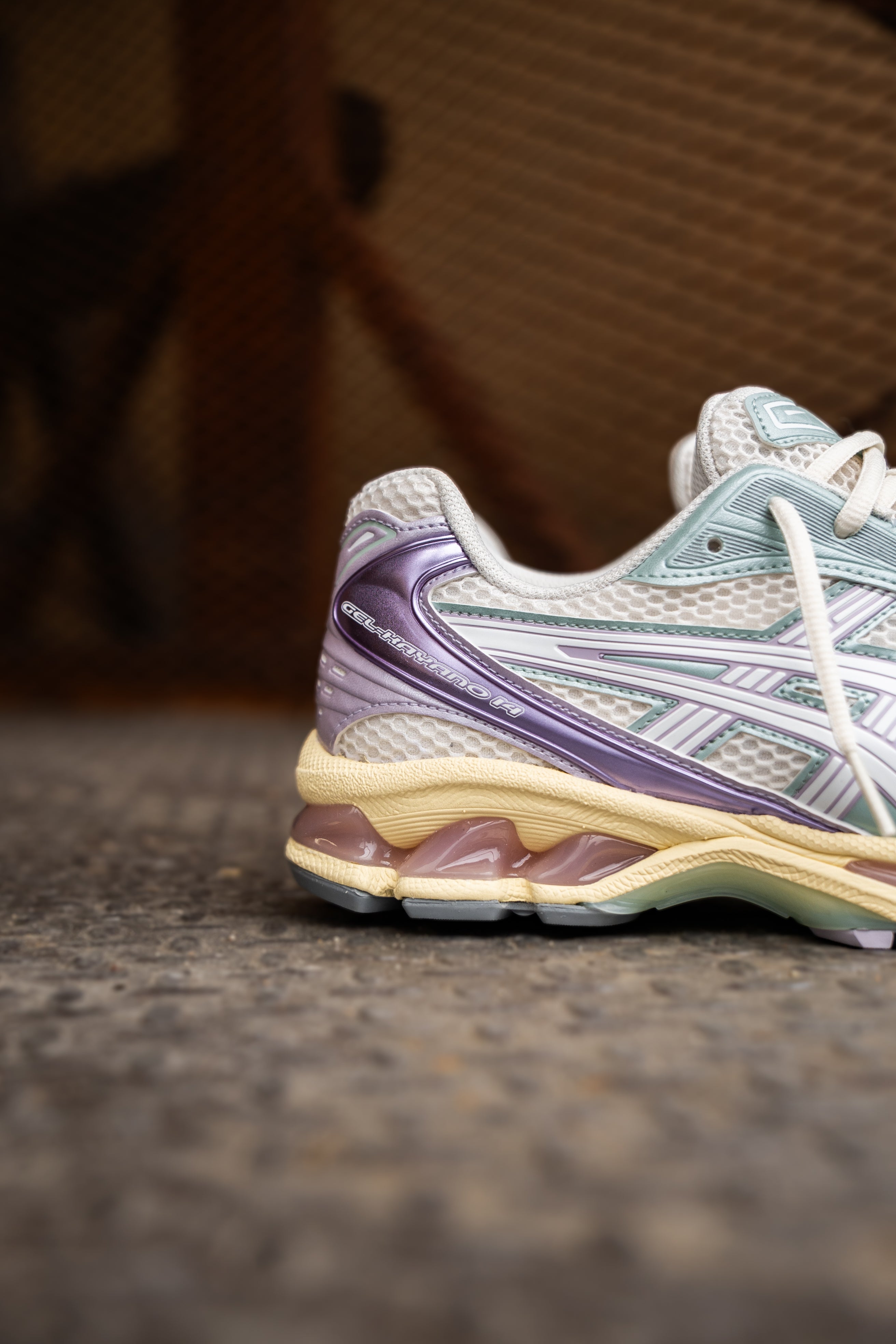 Mens Asics Gel Kayano 14 (Cream/Dusk Violet)