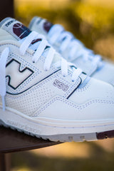 Mens New Balance 550 (White/Burgundy) - BB550PWB - New Balance